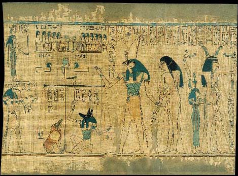 Funerary papyrus of Inhay : weighinhg the heart