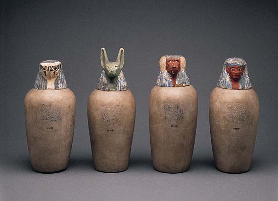 Set of canopic jars