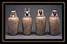 Set of canopic jars